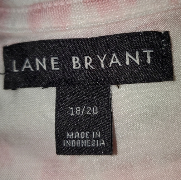 𝅺Cold shoulder pink and white striped top Lane Bryant 18-20 - Picture 7 of 7
